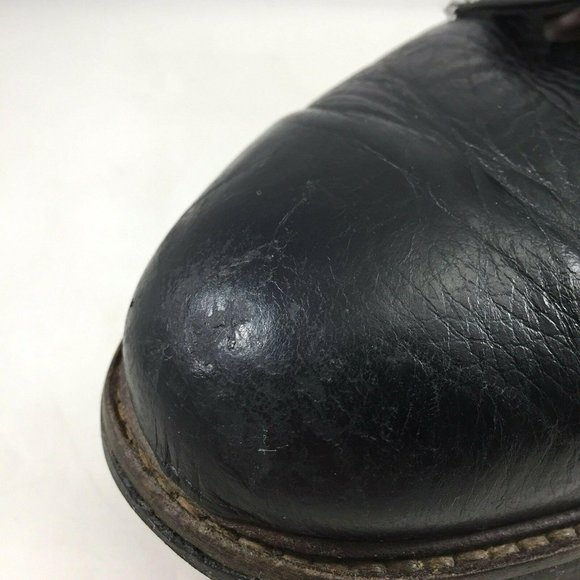 Neil M Shoes Mens 9.5 EEE Black Leather Derby Oxford Dress Casual Extra Wide - Picture 6 of 12